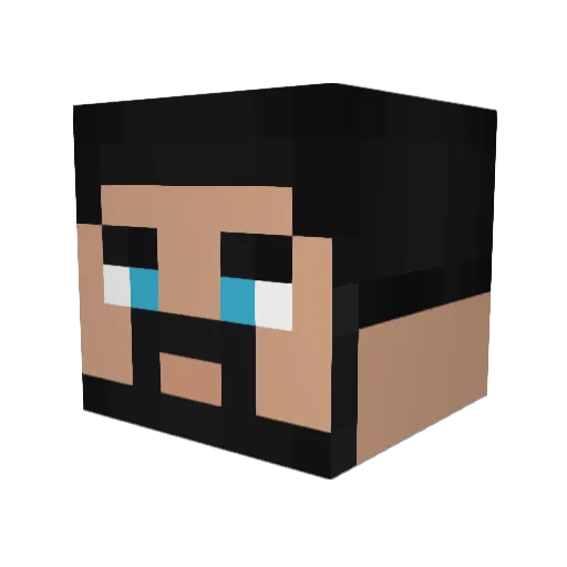 floo88 Minecraft avatar head, 3D render