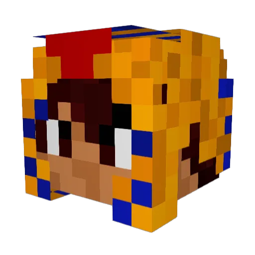floofenhoe Minecraft avatar head, 3D render