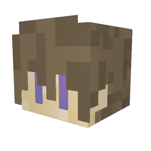 floofylive Minecraft avatar head, 3D render