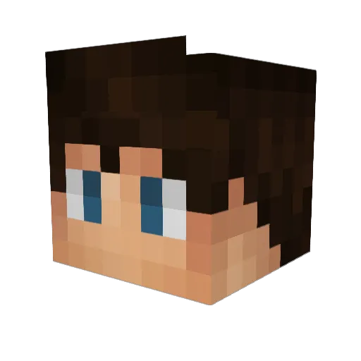 flookyy Minecraft avatar head, 3D render