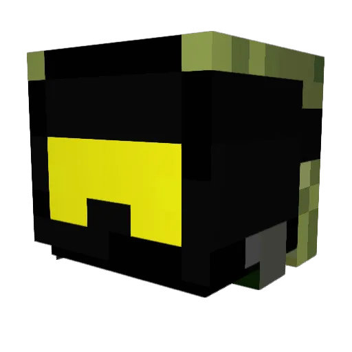 floopo77 Minecraft avatar head, 3D render