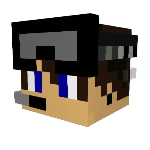 floor22 Minecraft avatar head, 3D render
