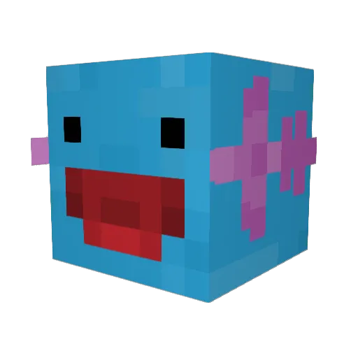 floorsucculent Minecraft avatar head, 3D render