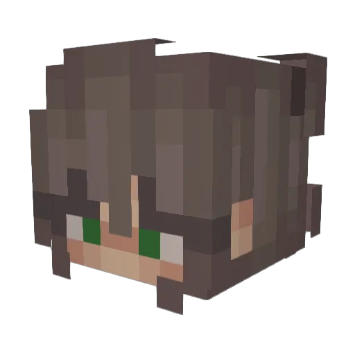flooryxo Minecraft avatar head, 3D render
