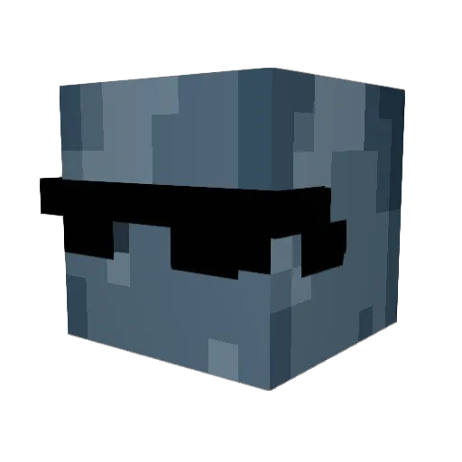 flophano Minecraft avatar head, 3D render