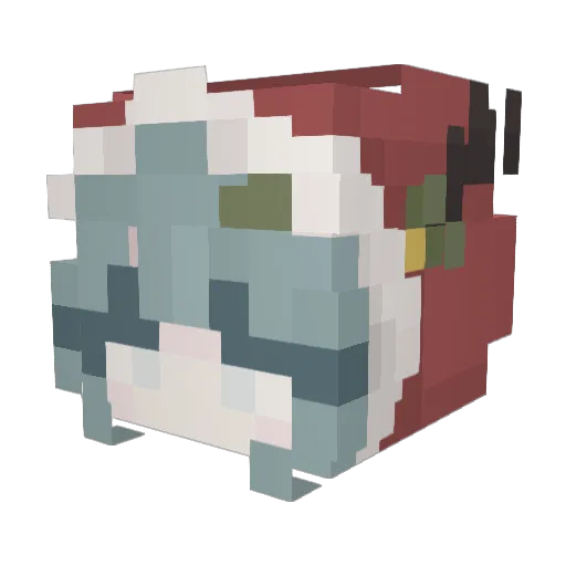 floppiewaffle Minecraft avatar head, 3D render