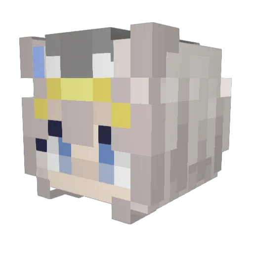 floppybeast Minecraft avatar head, 3D render