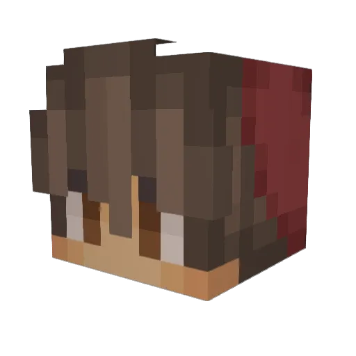 floppyfeet123 Minecraft avatar head, 3D render