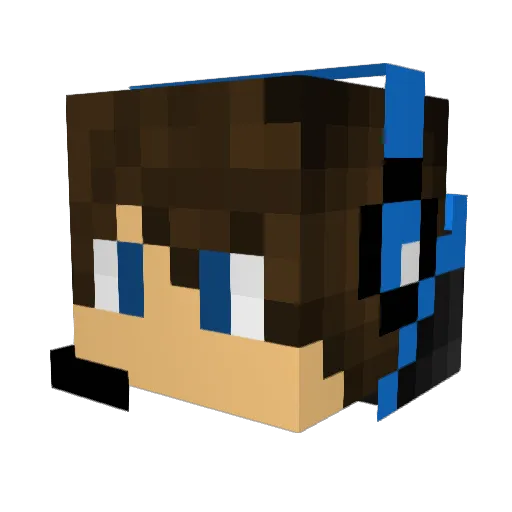floppygamers Minecraft avatar head, 3D render