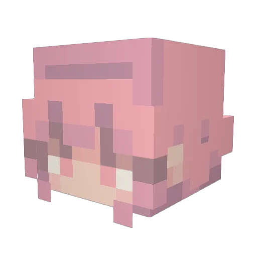 flor_helena Minecraft avatar head, 3D render