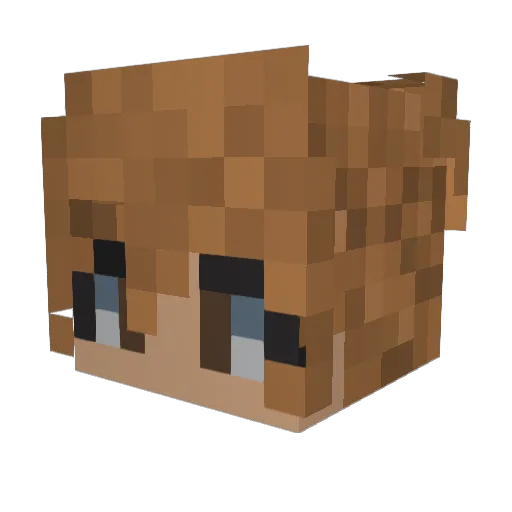 floraltoad Minecraft avatar head, 3D render