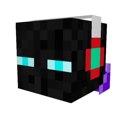 floramius Minecraft avatar head, 3D render
