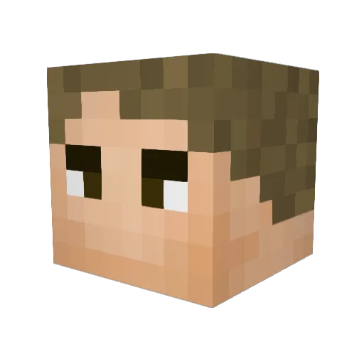 florbus Minecraft avatar head, 3D render