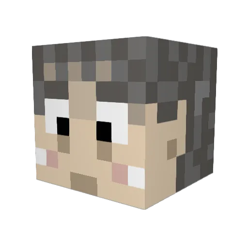 florianignaz Minecraft avatar head, 3D render