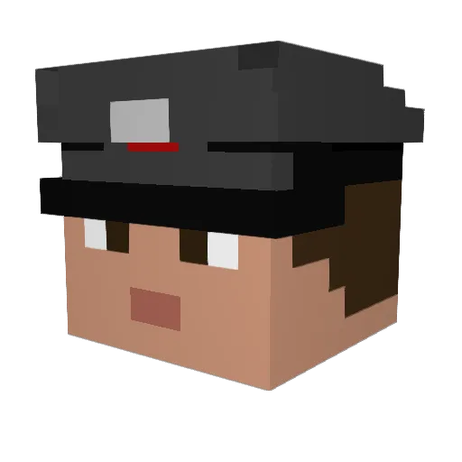 florianmax1 Minecraft avatar head, 3D render