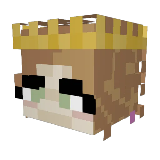 floriipere Minecraft avatar head, 3D render