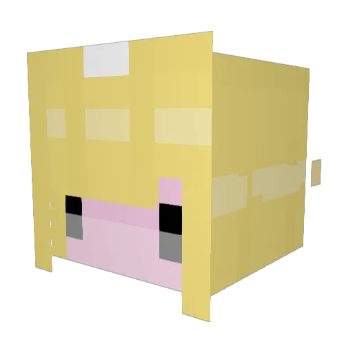 florisaa Minecraft avatar head, 3D render