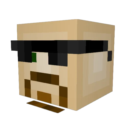 florky_09 Minecraft avatar head, 3D render