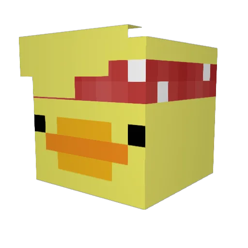 flornalix Minecraft avatar head, 3D render