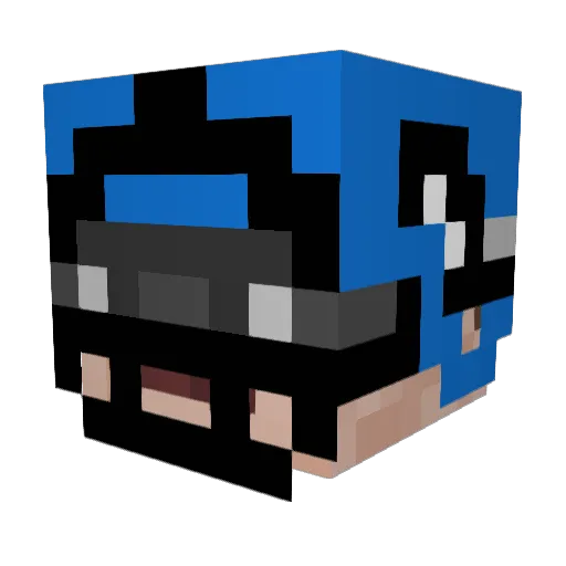 florylmao Minecraft avatar head, 3D render