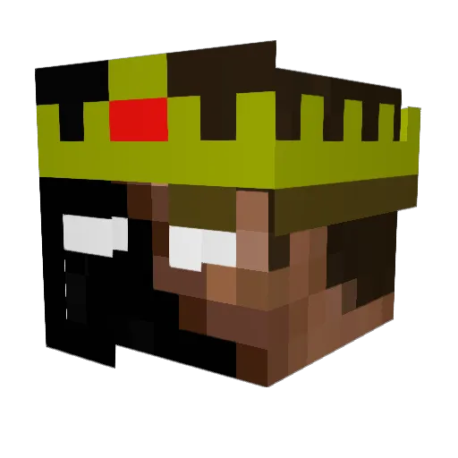 floteamol69 Minecraft avatar head, 3D render