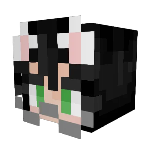flourcow Minecraft avatar head, 3D render