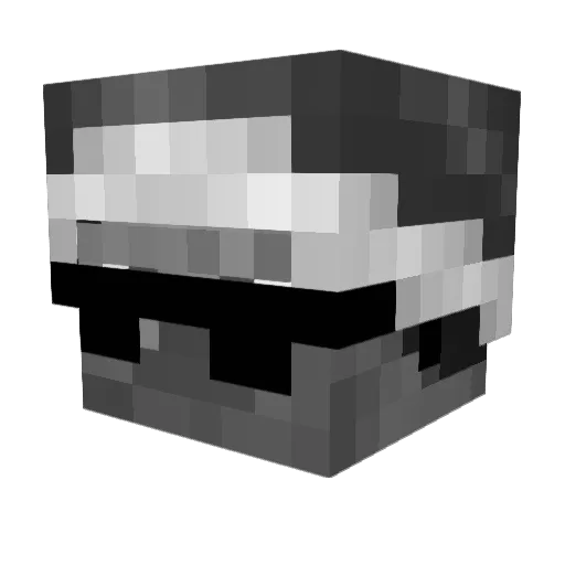 flovic Minecraft avatar head, 3D render