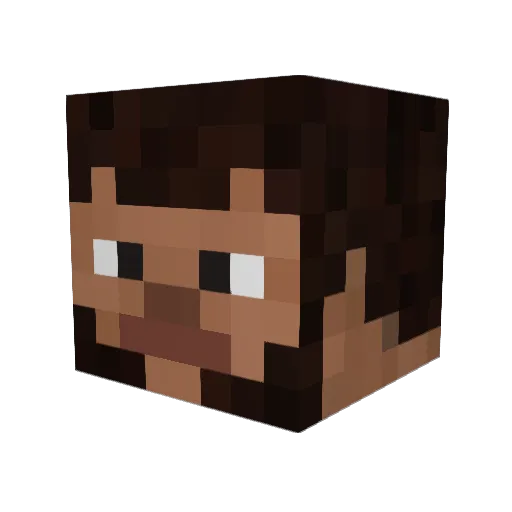 flow_mk6 Minecraft avatar head, 3D render