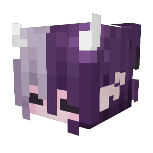 flowcxn Minecraft avatar head, 3D render