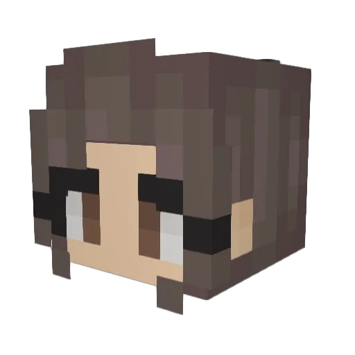 flowerchic1227 Minecraft avatar head, 3D render