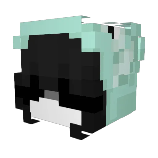flowered24 Minecraft avatar head, 3D render