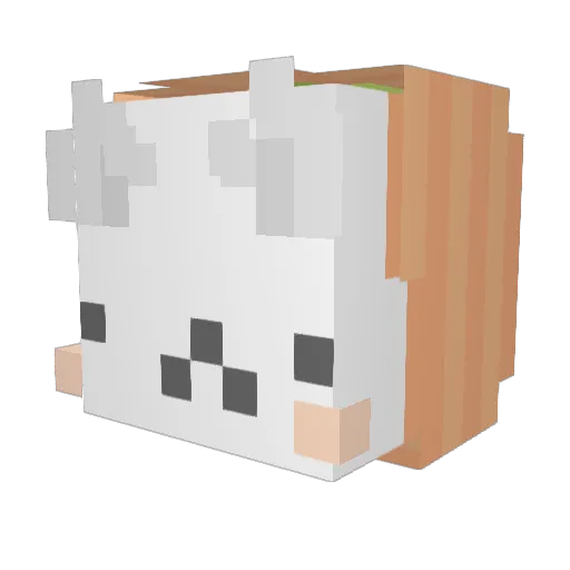flowerpot450 Minecraft avatar head, 3D render