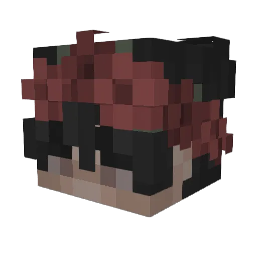 flowersandchai Minecraft avatar head, 3D render