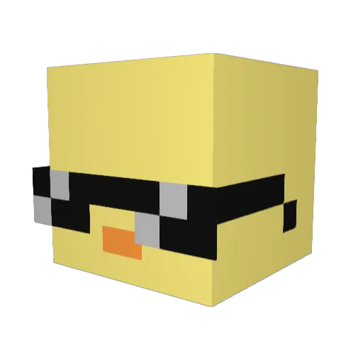 flowersheep0705 Minecraft avatar head, 3D render