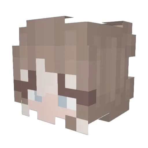 flowersia_ Minecraft avatar head, 3D render