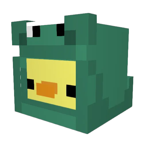 floweryjules Minecraft avatar head, 3D render