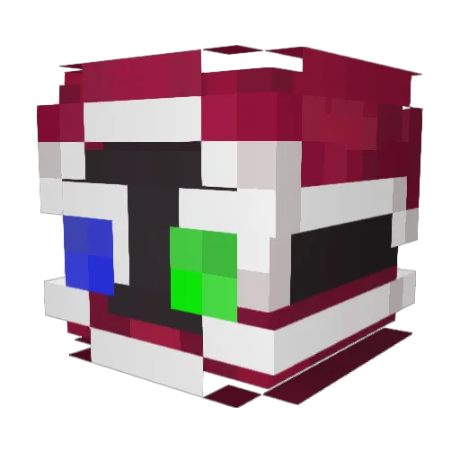 flowewolfy Minecraft avatar head, 3D render