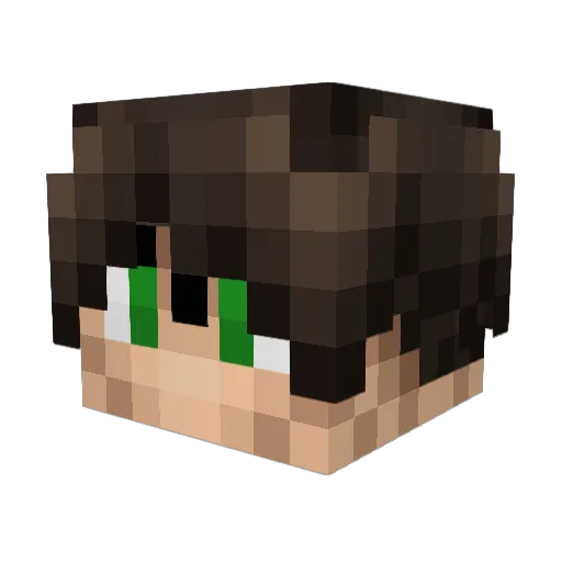 flowgod Minecraft avatar head, 3D render