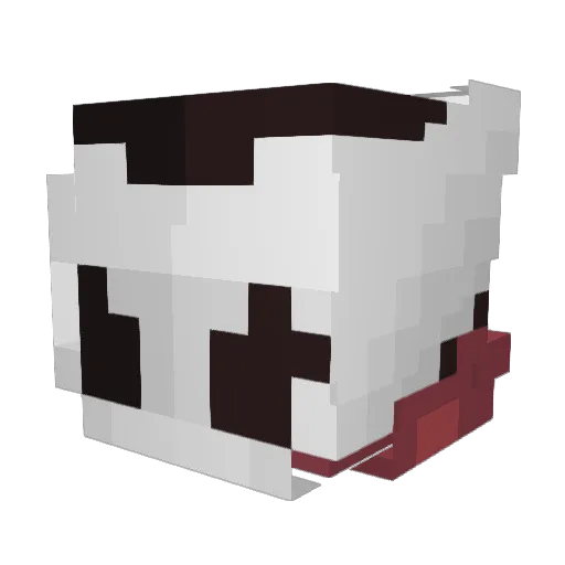 flowtivs Minecraft avatar head, 3D render
