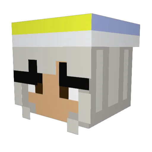 flowtuabuela Minecraft avatar head, 3D render