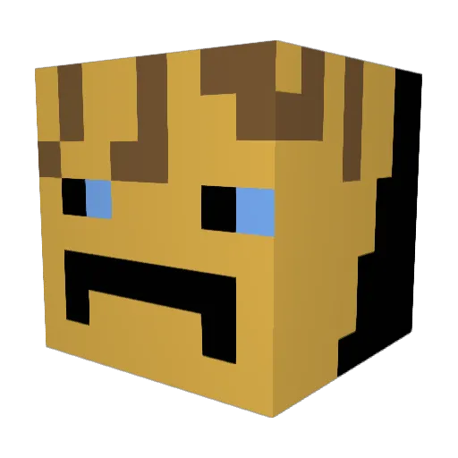 flox12345962 Minecraft avatar head, 3D render