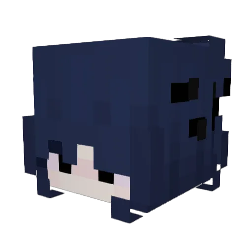 fluchmal Minecraft avatar head, 3D render