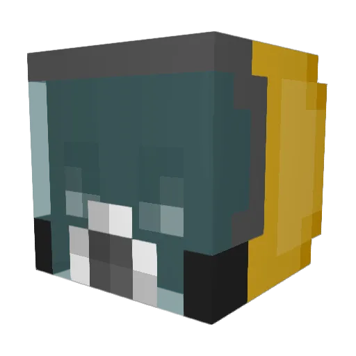 flucon87 Minecraft avatar head, 3D render