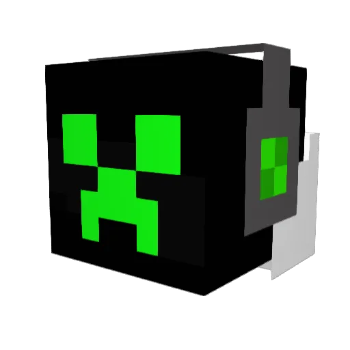 fluff10 Minecraft avatar head, 3D render