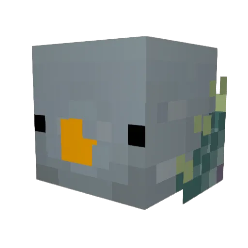 fluffbarr Minecraft avatar head, 3D render