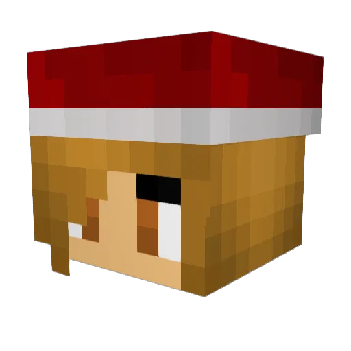 fluffi77 Minecraft avatar head, 3D render