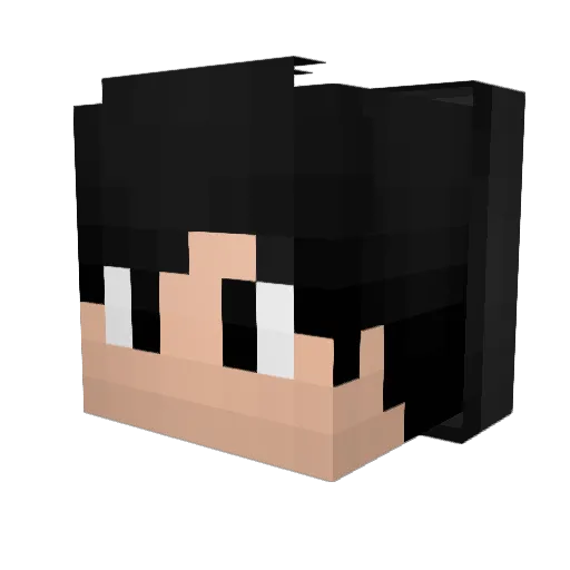 fluffitz Minecraft avatar head, 3D render