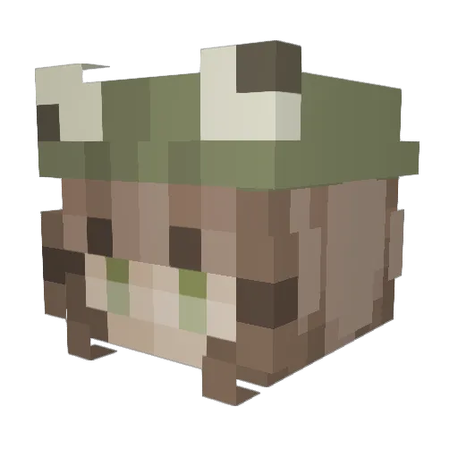 fluffyTRex Minecraft avatar head, 3D render