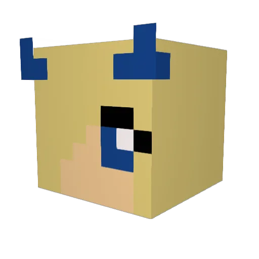 fluffy_bunny2004 Minecraft avatar head, 3D render