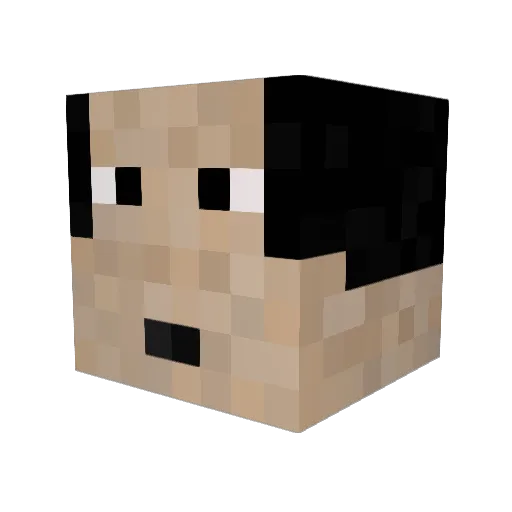 fluffyblob123 Minecraft avatar head, 3D render